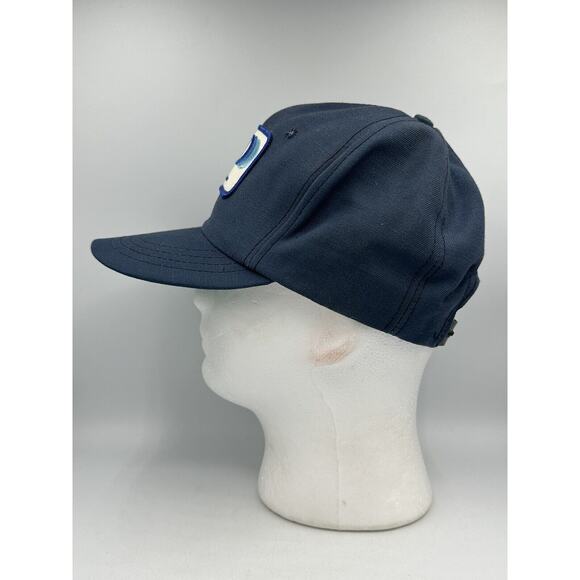 Vtg Crowell Trucker Hat Patch Cap Snapback Natural Gas USA Made Blue - Picture 6 of 10